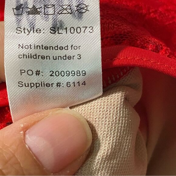 Weissman Elite dance costume red Lace Open Back Leotard long sleev SL10073 MC - Picture 5 of 10